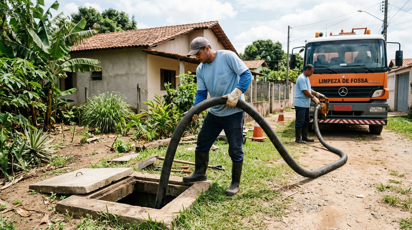 Desentupimento de Fossa na Alegria, Campos dos Goytacazes‑RJ