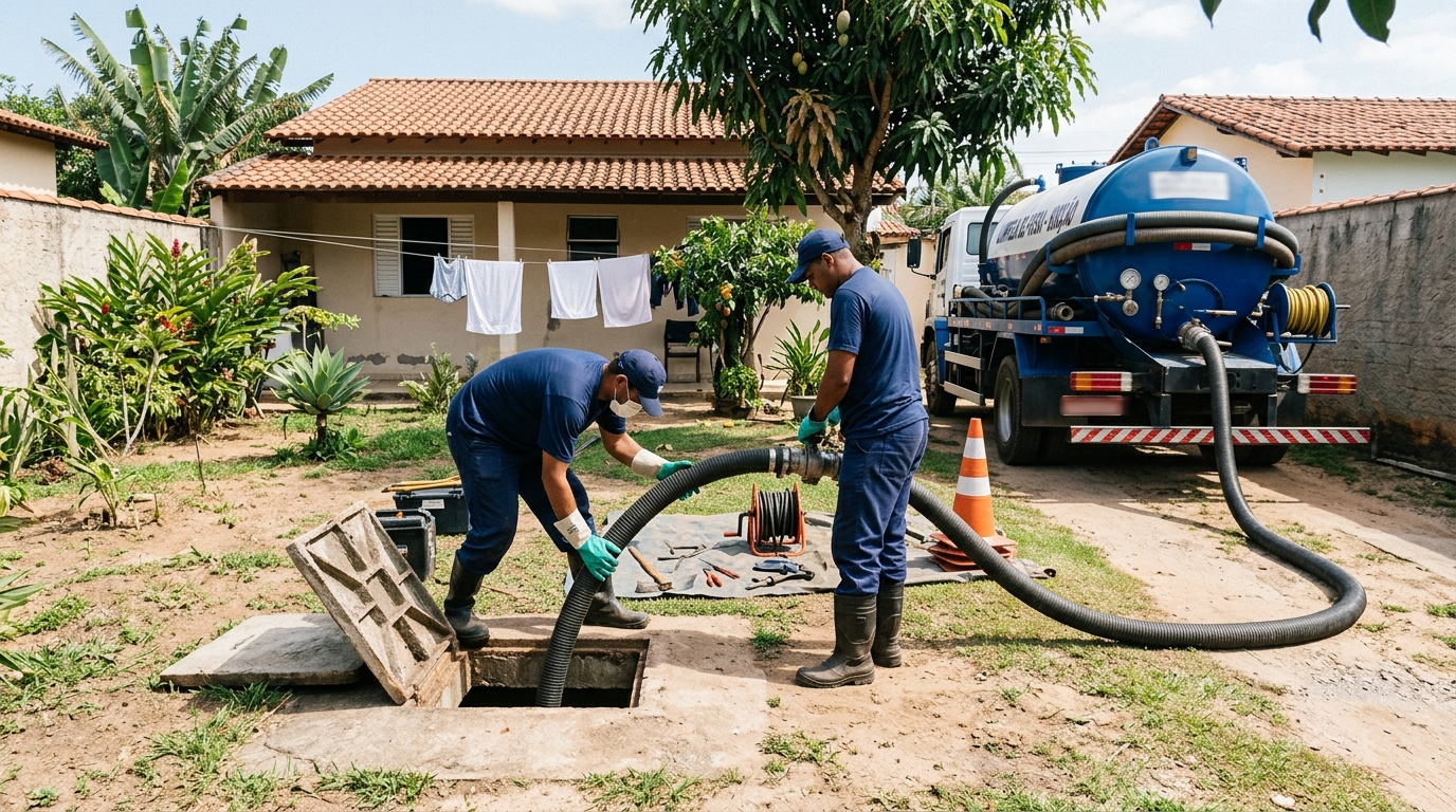 Manutenção de Fossa na Alegria, Campos dos Goytacazes‑RJ